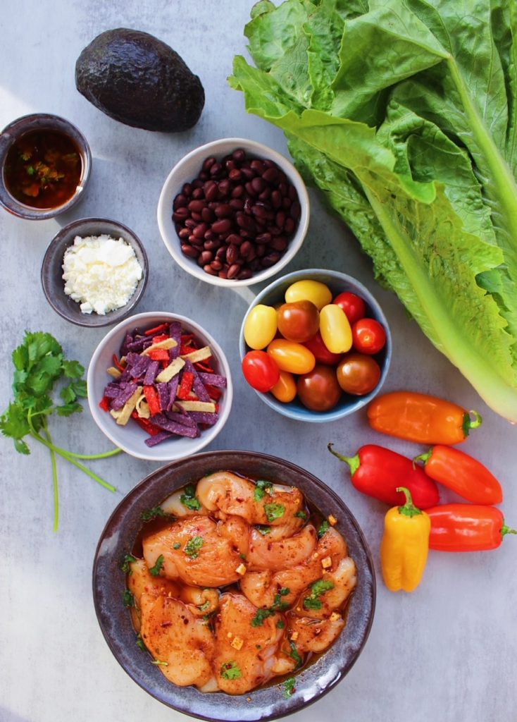 ingredients for salad