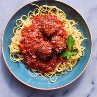 The Best EVER Homemade Spaghetti & Meatballs