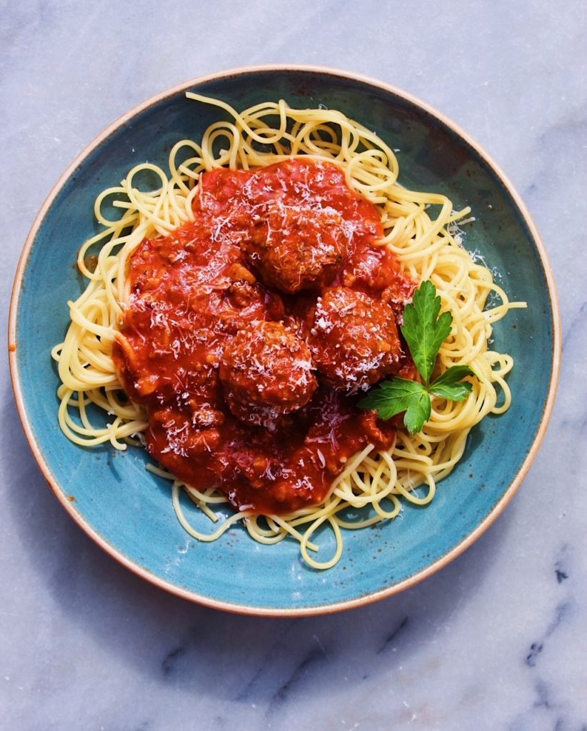 The Best EVER Homemade Spaghetti & Meatballs