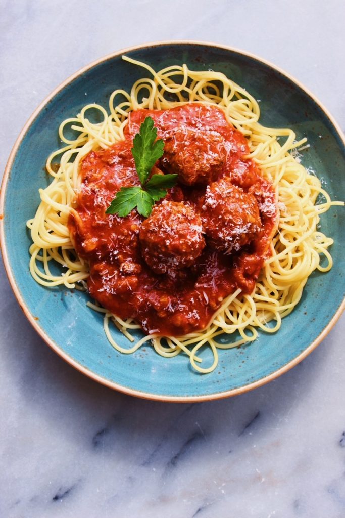The Best EVER Homemade Spaghetti & Meatballs