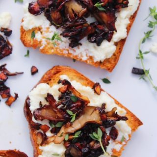 Mushroom Ricotta Toast