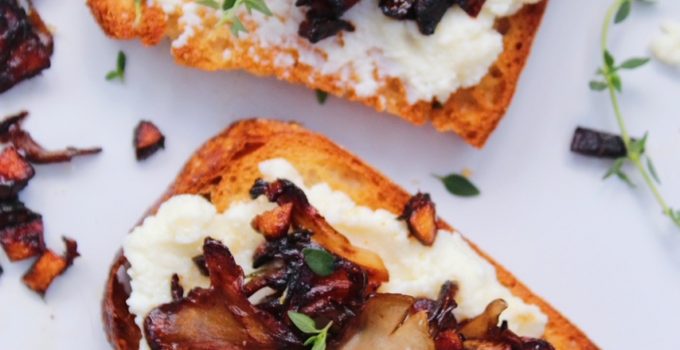 Mushroom Ricotta Toast