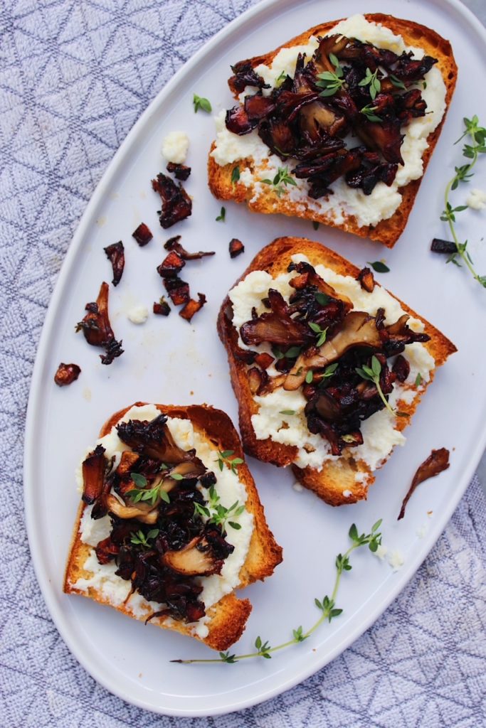 Mushroom Ricotta Toast