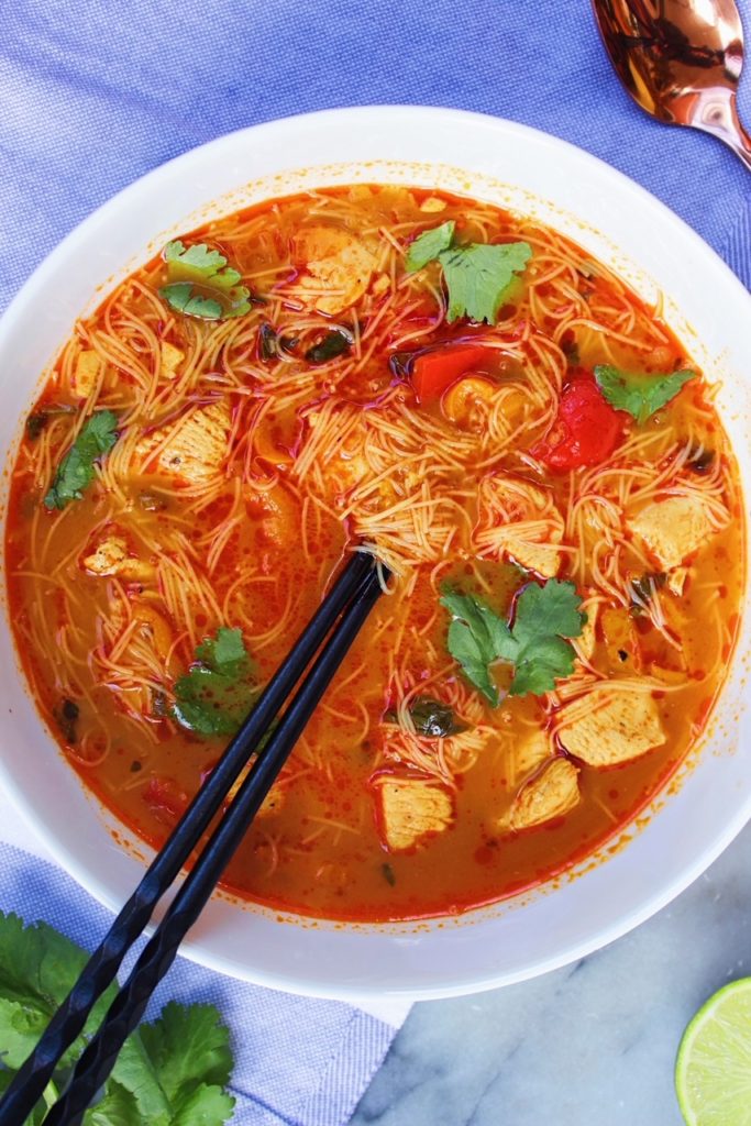 thai soup with noodles