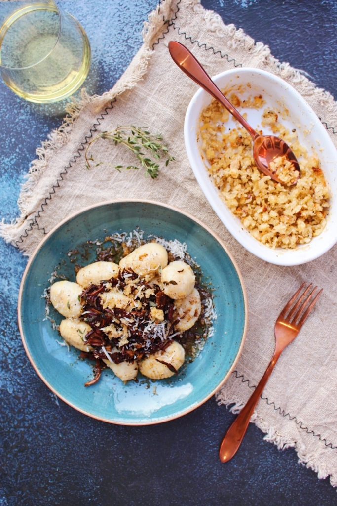 Goat Cheese Gnocchi in Herb Butter Sauce