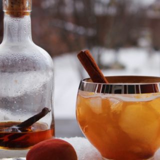 Winter Bourbon Cocktail with Apricot