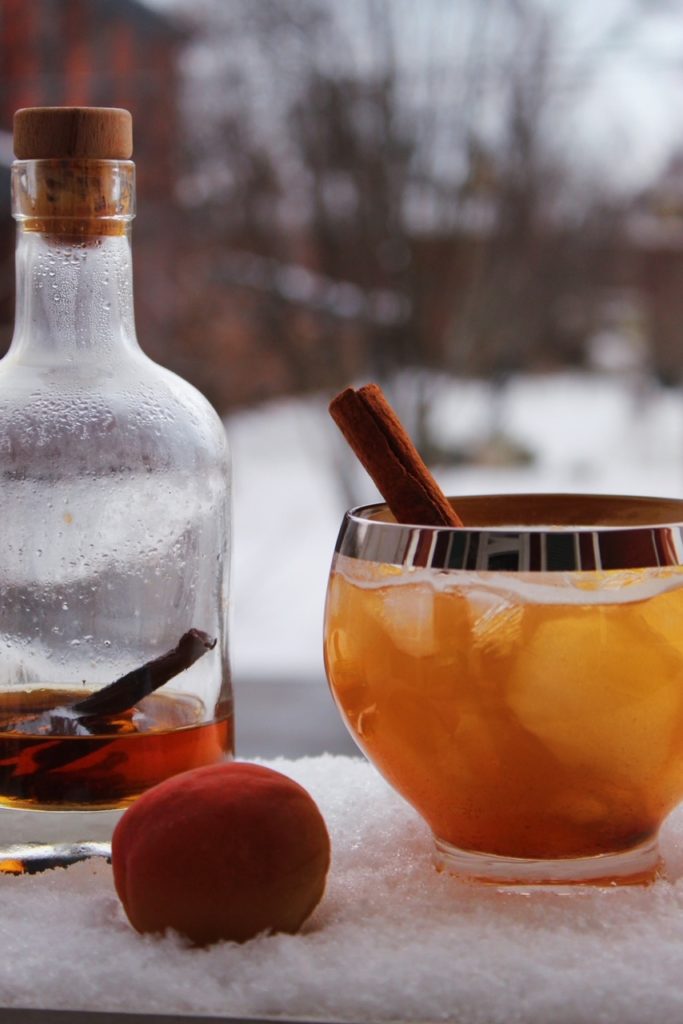 Winter Bourbon Cocktail with Apricot