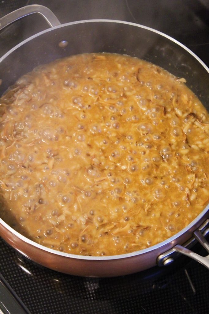 risotto simmering