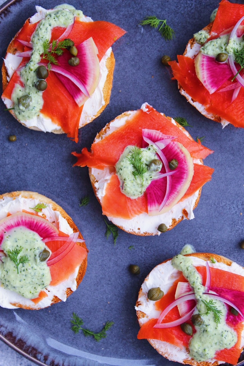Bagels With Lox Cuisine Tails
